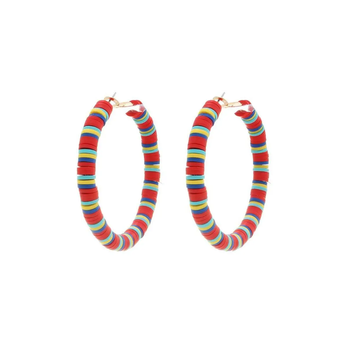 Colorful Bangle Hoop Earring