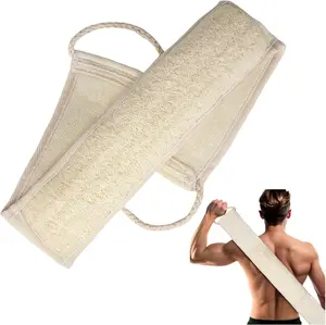 Natural Loofah Bath Sponge 35.5 in Back Scrubber for Bath Shower, Exfoliating Body Scrubber, Shower Loofah Sponge for Women and Men Personal