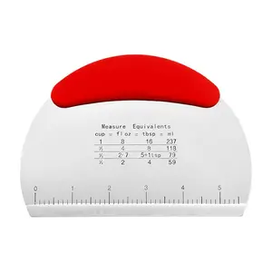 Stainless Steel Measuring Dough Cutter, Home Kitchen Flour Slicer, Baking Tool, Bakery Tools, Marshmallow Cake Cream Scraper, Essential Bakery Equipment