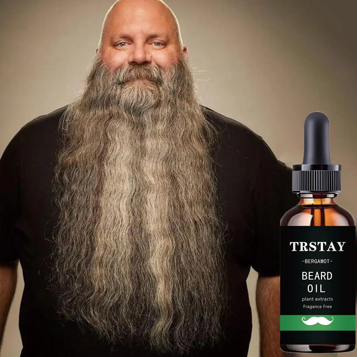 Men's Natural Nourishing Beard Growth Essential Oil - Hyaluronic Hair Care Liquid for Beard Care Routine, Enhances Toughness, Reduces Fracture, Balances Skin Oil Secretion, Maintains Refreshment, Long-Lasting Hydration, Single Item Solution, Moisturizing,