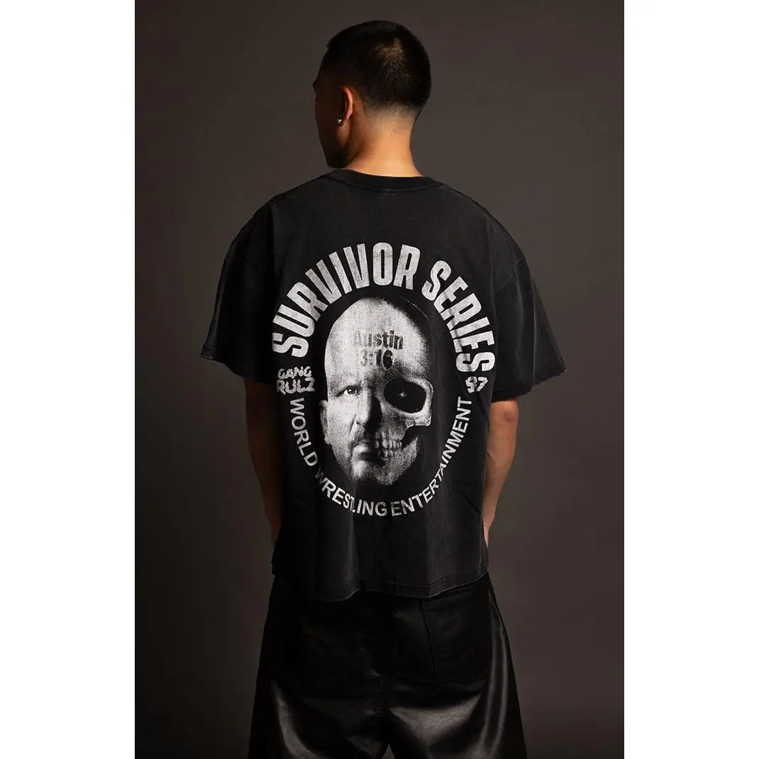PacSun Men's WWE WrestleMania Stone Cold Rulz T-Shirt - Multicolor