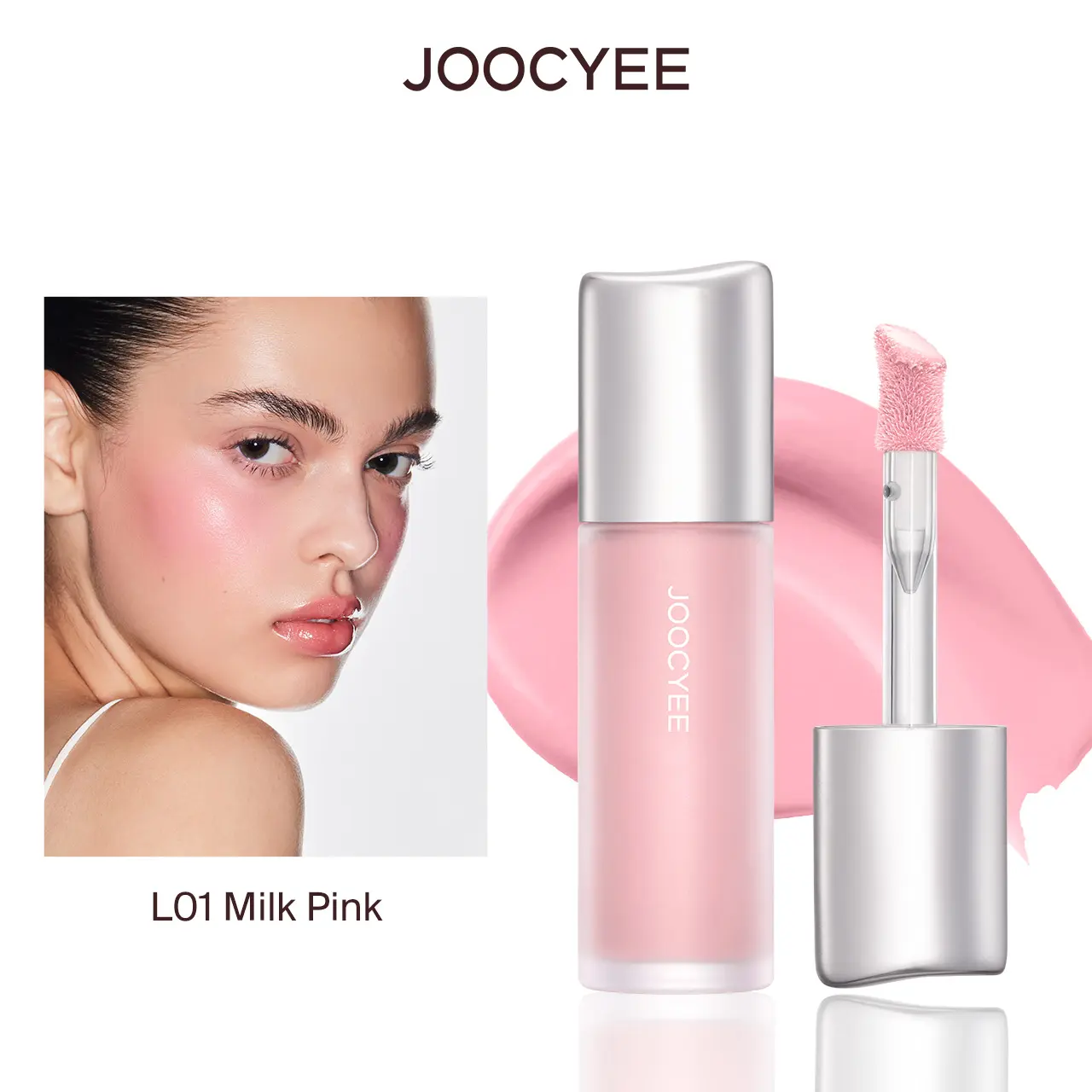 JOOCYEE Liquid Blush, Multi-Use Blush for Cheeks & Eyes, Natural Glow Finish, Blendable & Lightweight, Long-Lasting Dewy Blush, Soft Radiant Makeup, Beginner Friendly, Daily Makeup, Summerwins campingessentials