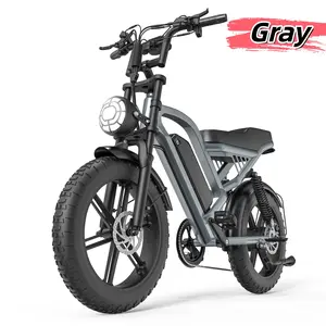 Adult Electric Fat Tire Bike, 20"x4.0" Wheels, 28MPH Top Speed, 50 Mi Max Range, Front & Rear Suspension, Dual Disc Brakes, 360LBS Payload, All-Terrain E-Bike for Snow, Mountain & City Riding Dirt Bike battery