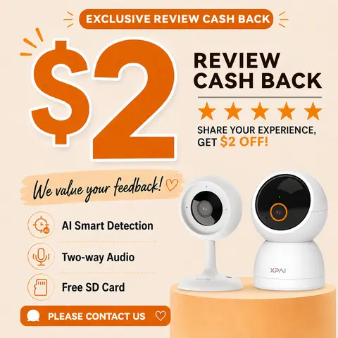Xpai Digital Security Camera - Smart AI CCTV Camera for Home Safety, SD Slot Support, Contact Us for Assistance