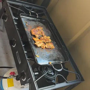 ROVSUN 1/2/3 Burner Propane Gas Stove, 75000BTU/150000BTU/225,000 BTU High Pressure Outdoor Camping Burner with CSA Listed Regulator, Picnic Cooker Perfect for Home Brewing Maple Syrup Patio Turkey Frying Canning,TikTokShopBlackFriday