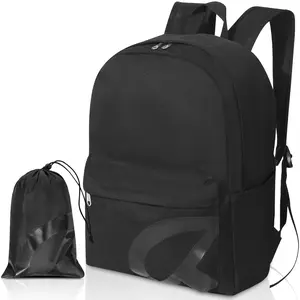 Backpack for School, Basic Bookbag 22L for  Teens Middle School College, Durable Lightweight School Backpack with Drawstring Bag, 15 inch Laptop Compartment