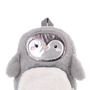 Cute Design Backpack - Soft Faux Fur, Padded Back Straps, Large Front Pockets, Zipper Closure, Machine Washable, Suitable for any age