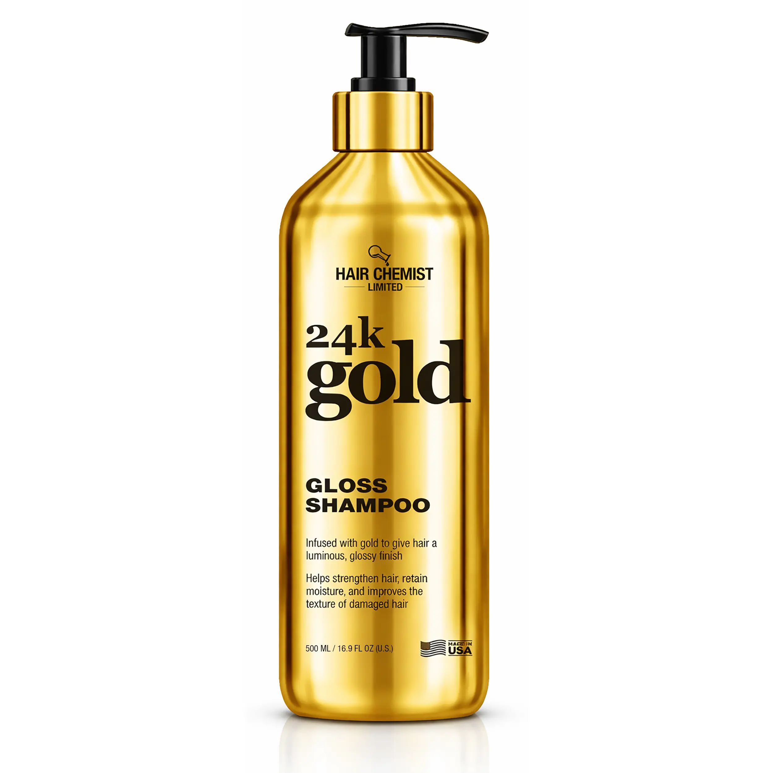 Hair Chemist 24k Gold Gloss Shampoo 16.9 Ounces