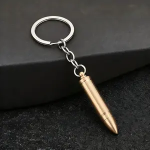 Bullet Keychain Elegant Metallic Bullet-ShapedDecorativeKeychain with Key Ring for Car MirrorBackpack & HomeDecor Creative Holiday Gift IdeaHanging Ornaments Decoration Hangable Hangable