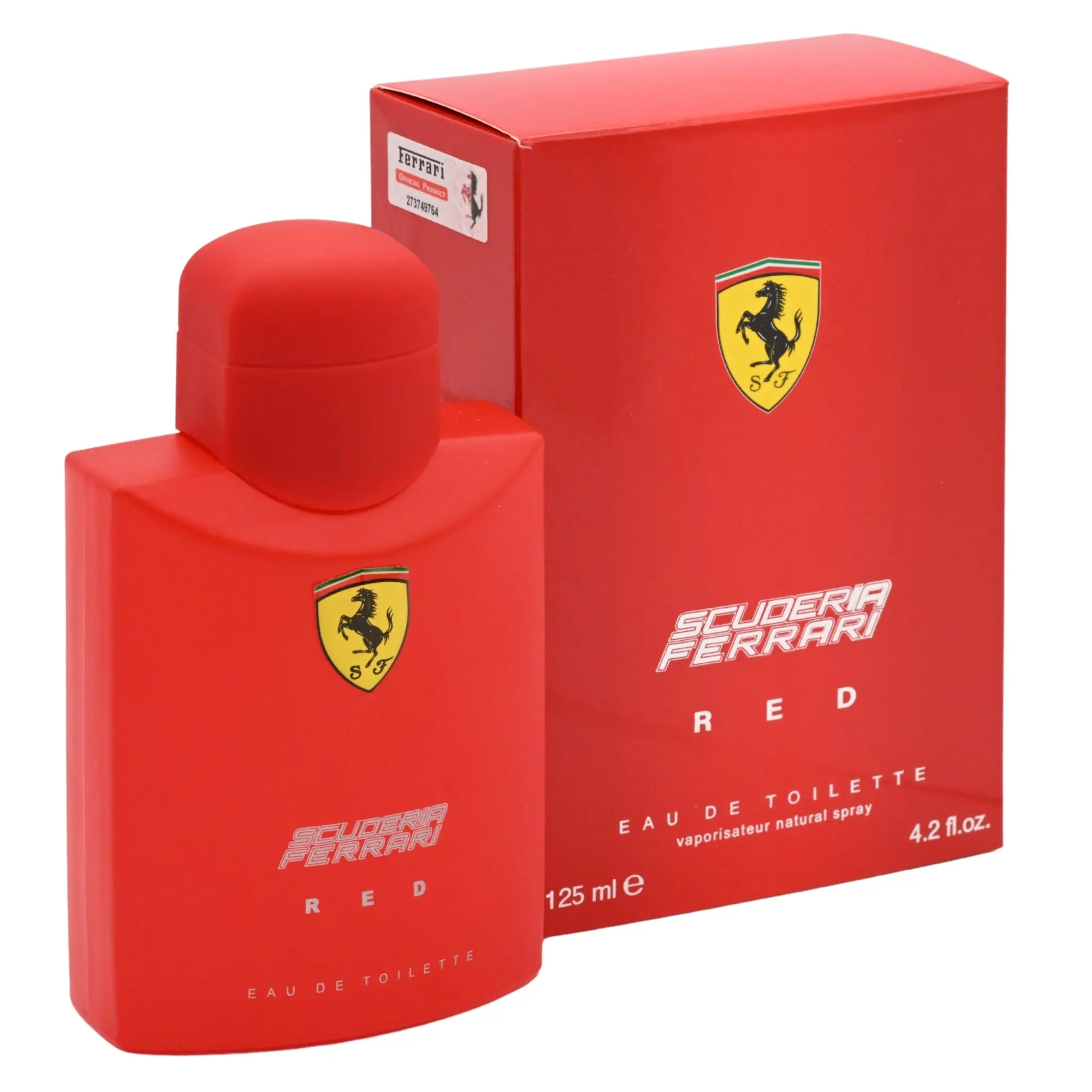 Ferrari Scuderia Red Eau de Toilette Spray for Men, Aromatic Woody Spicy Everyday Fragrance, 4.2 fl oz / 125 ml, Perfume For Sale, Smelling Good, Signature Scent