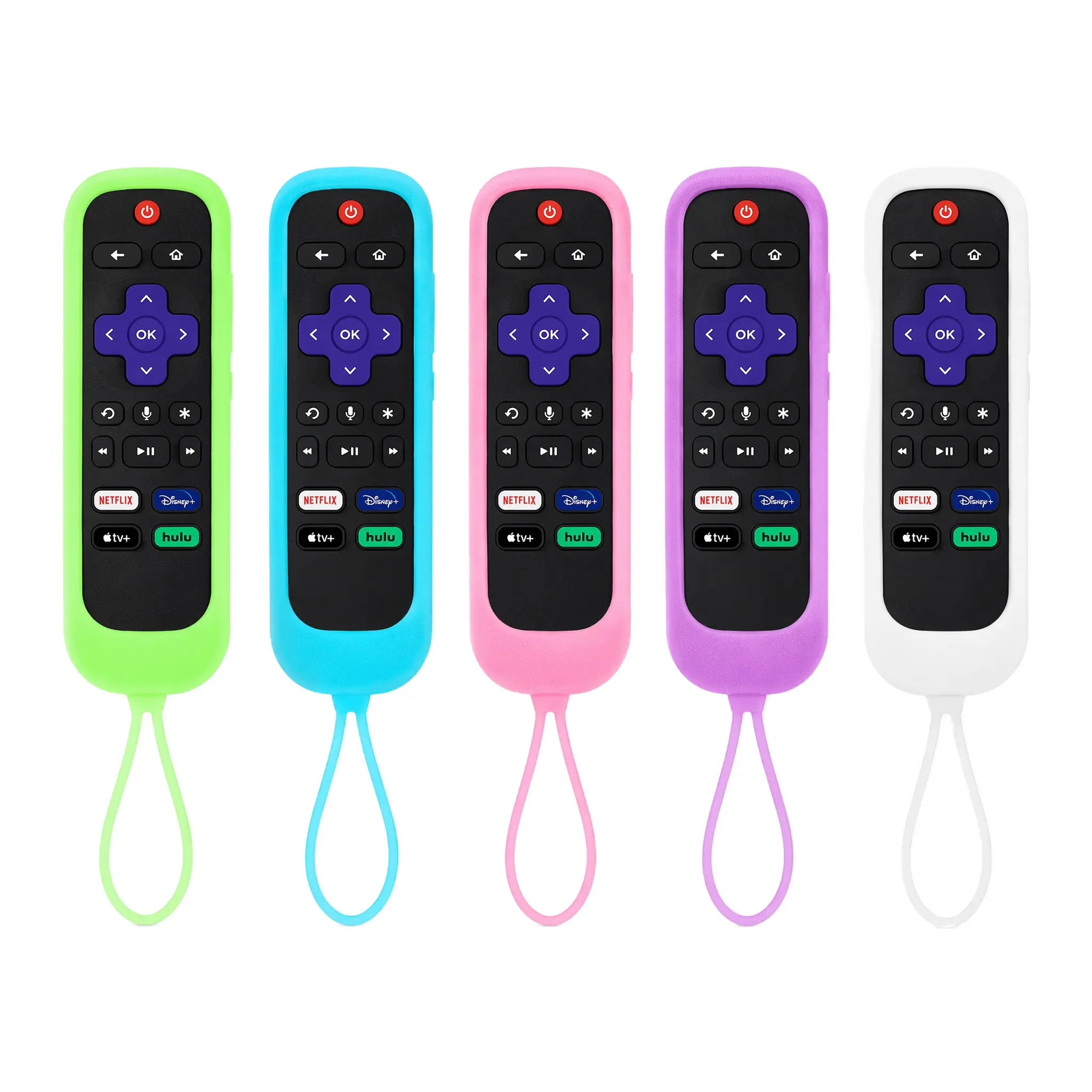 Luminous Remote Control Cover with Lanyard, Universal Shockproof Silicone Remote Protector Case, Anti-Slip Remote Storage Holder for Home TV & Travel Use-MM3