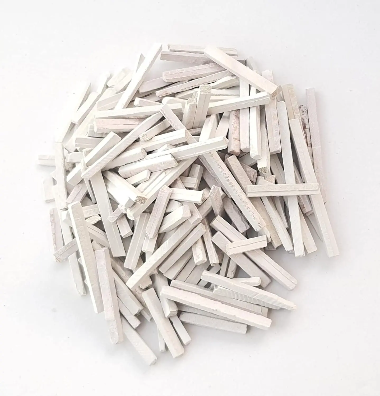 White Slate Pencils (250g) - Natural Limestone Chalk Bars | Thin Slate Pencils | Earthy Goodies Premium Broken Slate