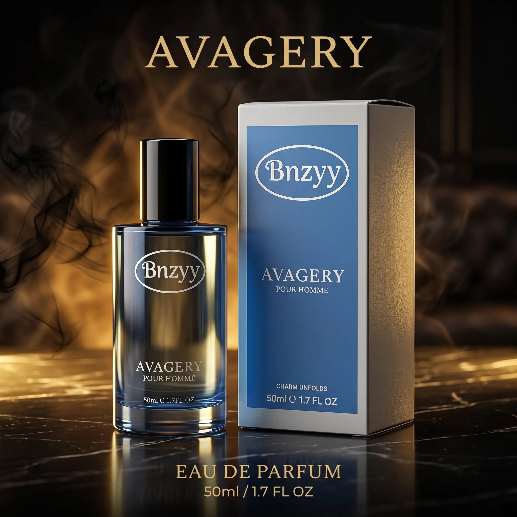 Bnzyy AVAGERY Men's Cologne Long Lasting Fragrance, Aromatic Woody Spicy Scent Eau de Parfum Spray for Men, Luxury Perfume Gift for Him 50ml