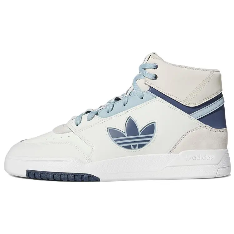 Adidas Drop Step Xl White Collegiate Blue' Retro Durable High Top Skate Shoes Unisex GV9325