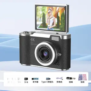 4K Digital Camera High Pixel HD Selfie Uploading Mobile Phone Student Travel Photography Retro CCD