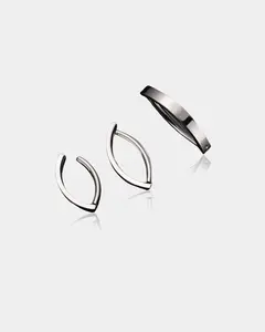 Curved Clicker Titanium Belly Ring