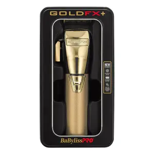 BaBylissPRO GoldFX+ All-Metal Lithium Cordless Clipper FX870NG – Professional Barber Grade