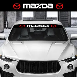 Mazda Car Windshield Sticker, Waterproof Sunproof High Temperature Resistant Decoration, Removable No Residue, Fits All Models Including Cx-5, Mx-5, Sticker For Cars, Car Stickers