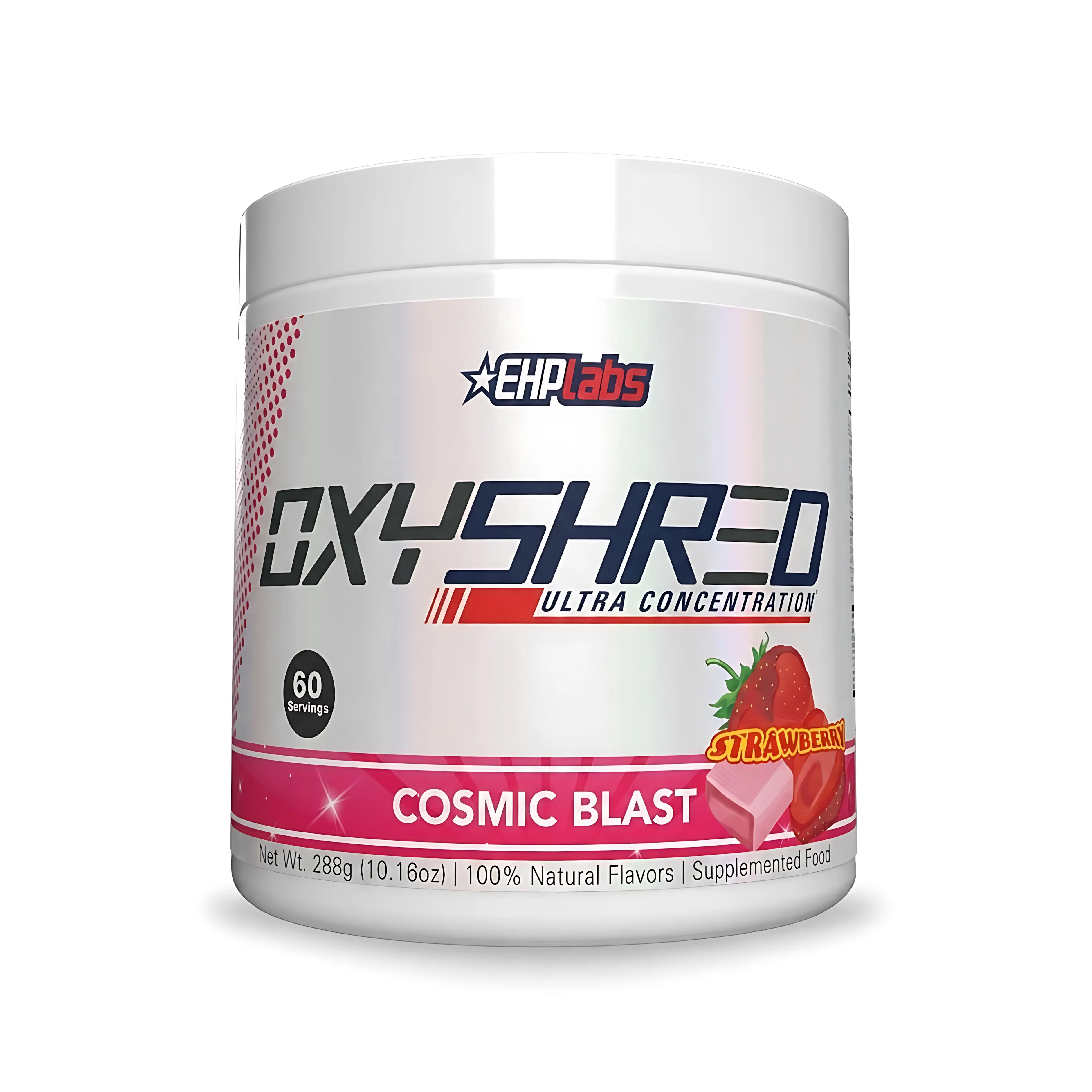 EHPLabs OxyShred Ultra Concentration Pre Workout Powder - 60 Serves 150mg Caffeine Sugar Free Vegan Friendly Gluten Free Men & Women Health Fitness Supplements Clean Natural Energy Edible Product for Optimum Performance Cosmic Blast Flavor