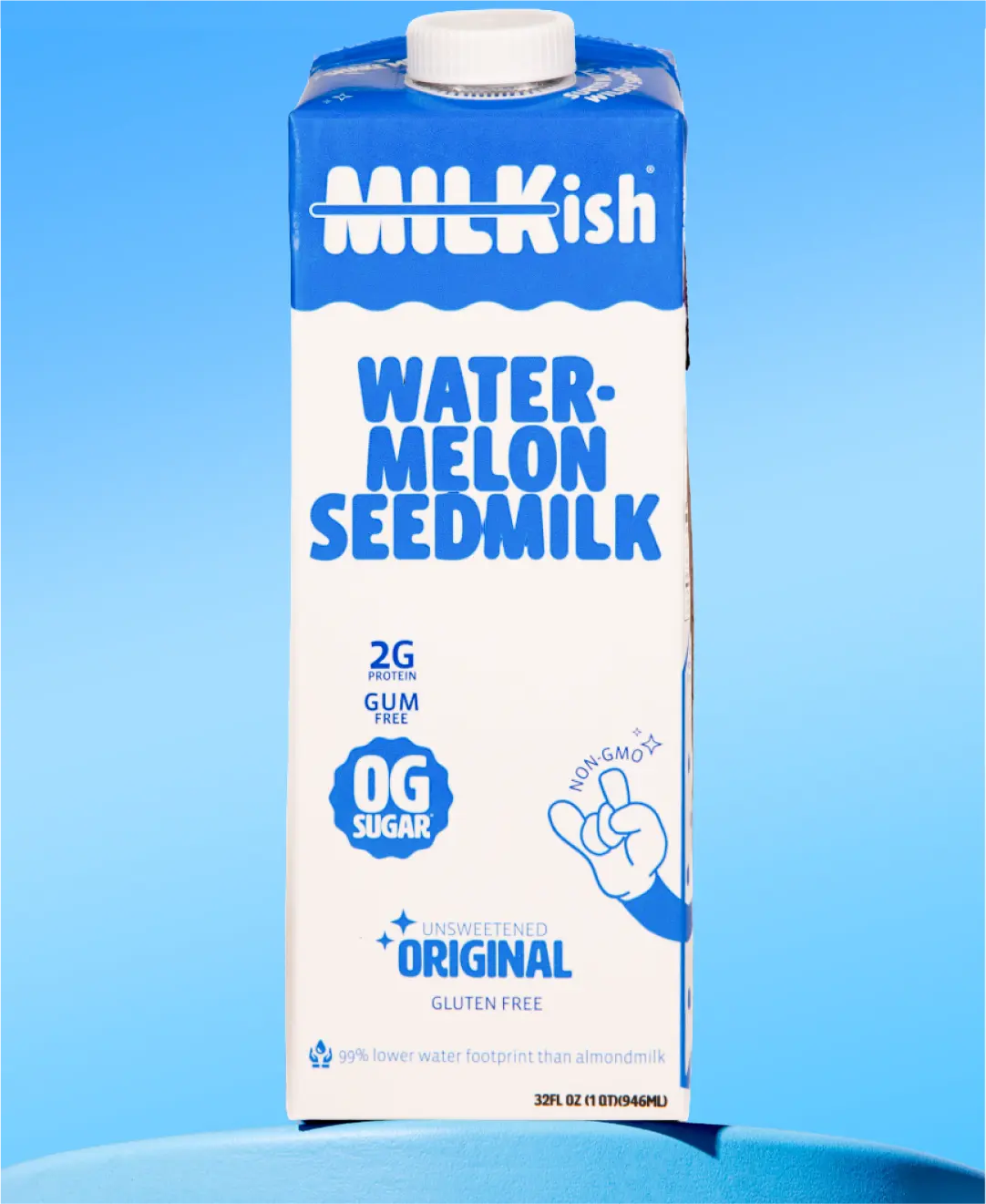 MILKish Unsweetened Original Watermelon Seed Milk, 6-Pack, Dairy Free Plant Based Milk, Dairy Free Milk