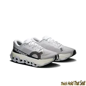 Light Grey Cloud-Style Running Shoes – Breathable Mesh Upper, Signature Hollow-Out Midsole & Non-Slip Rubber Outsole, Unisex Lightweight Trainers for Daily Walks & Gym Sessions