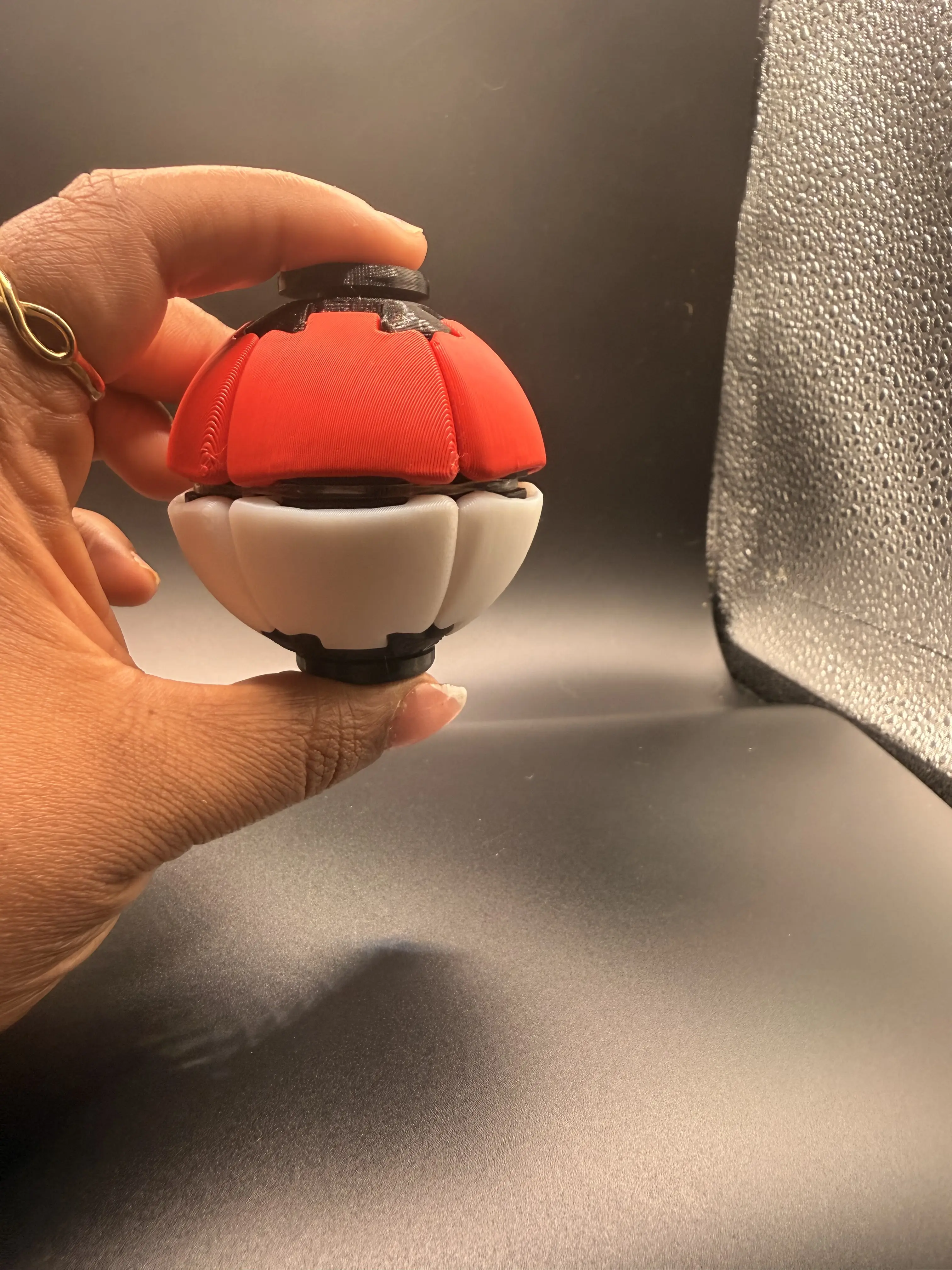 Kinetic self-spinning fidget spinner | Press and squish to Spin | Sensory | 3D Printed Lumen Orb