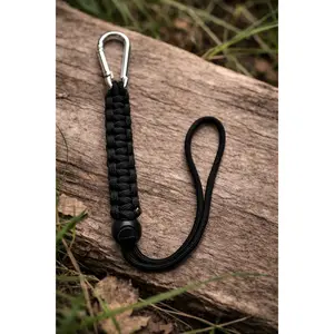 Paracord Water Bottle Clip Black – Hands-Free Carry for Everyday