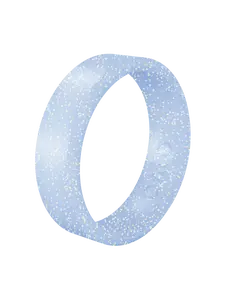 Women's Blue Radiant Sky Modern Silicone Ring