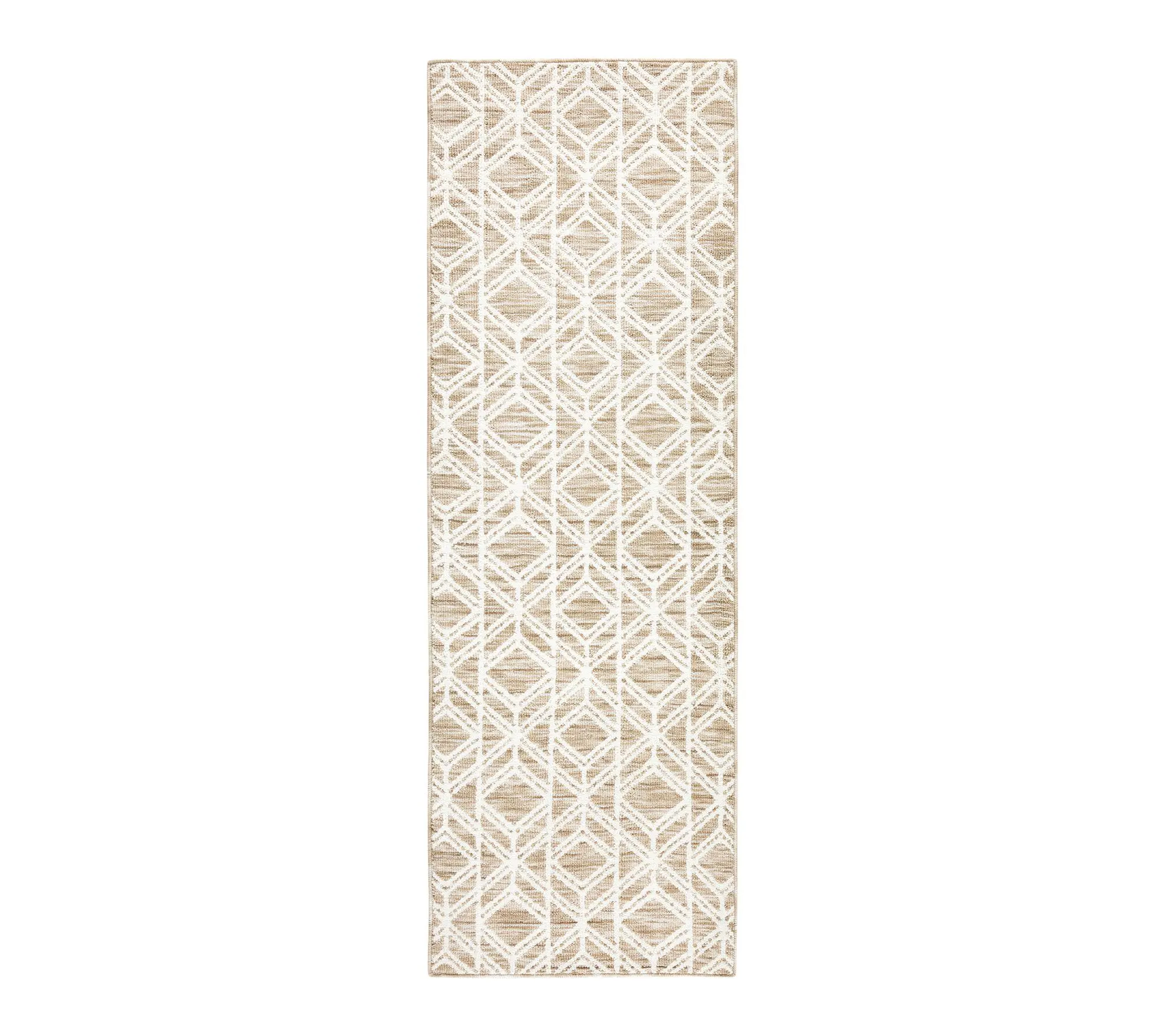 TCLI Walker Modern Diamond Washable 24"x72" Kitchen Mat