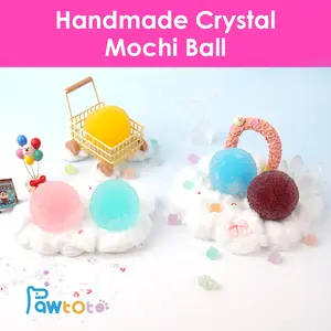 Ship Incl-Pawtoto Handcrafted Crystal Mochi Ball Squishy Toy Handmade TPR Soft Stress Relief Fidget Sensory Grippie Set for Relaxation and Gift Giving #Summervibes