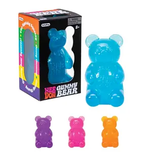 NeeDoh Gummy Bear Sensory Fidget Toy with Jelly-LikeFilling Colors May Vary (Pack of 1)