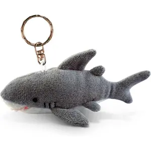 Shark Plush Keychain Stuffed Animal Toy - Soft  Ocean Life Animal Grey Shark Charm Keyring, Cute Decorative Plush Toy Accessory Fun Buddy For  Bag, Purse, Backpack, Handbag - 4 Inches