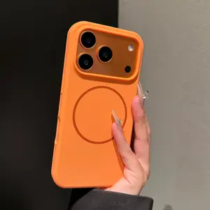 Luxurious Soft Silicone Phone Case in Macaron Colors, Designed for Iphone 17 16 15 14 13 12 11 Pro Max, Featuring Air Magnetic Wireless Charging And Shockproof Protection, Candy Colors