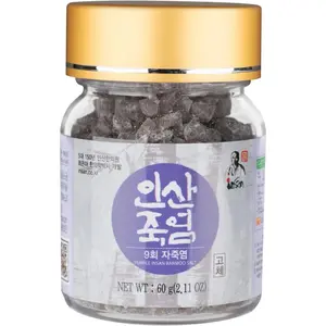 INSAN 9x Roasted Bamboo Salt Crystal 60g – Korean Alkaline Mineral Salt for Cooking, Detox, Skincare Keto supplement