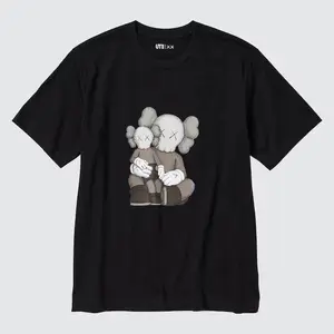 Black KAWS UT Short Sleeve Graphic T-Shirt | men graphic tee | kaws art | black | short sleeve | casual | street wear | collectible | artist collab | everyday | modern | Trending Fashion 2026 | Comfortable Fit | Premium Quality | Everyday Wear