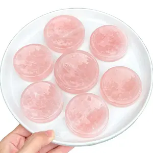 【Star Gate】1 count Charming Rose Quartz Circles | Aesthetic and Heart - warming