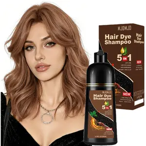 Light Brown Hair Dye Shampoo 5 in 1,Magic Dye Colors in Minutes-Long Lasting & Easy to Use,Hair Color Shampoo champu con tinte para canas 200ml