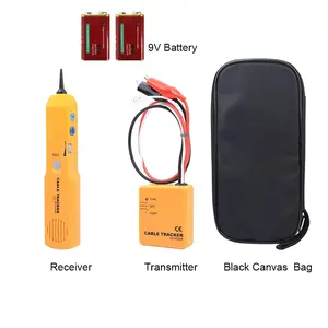 Car Wire Tracer Tone Generator and Probe Kit - Automotive Electrical Circuit Tester for Network Cables, Phone Lines, Telephone Line Locating and Signal Detection With 9V Battery