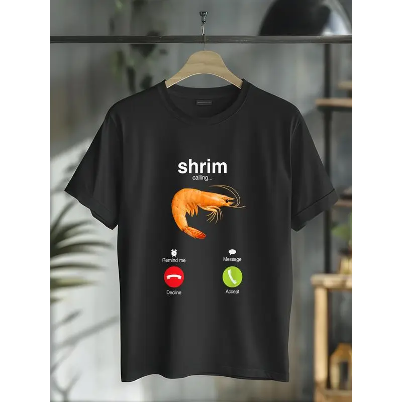 Cotton "Shrim" is calling misspelled funny shrimp calling meme T-Shirt