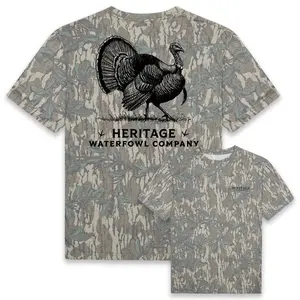 Mossy Oak Greenleaf Washed Turkey Tee camo, Fabric, Shortsleeve, Casual, Polyester