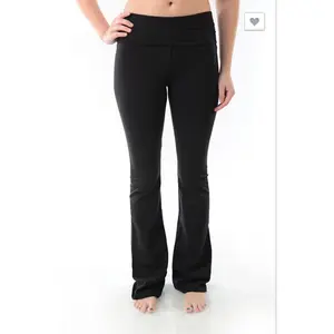 Bootcut Yoga Pants with Foldover Waistband