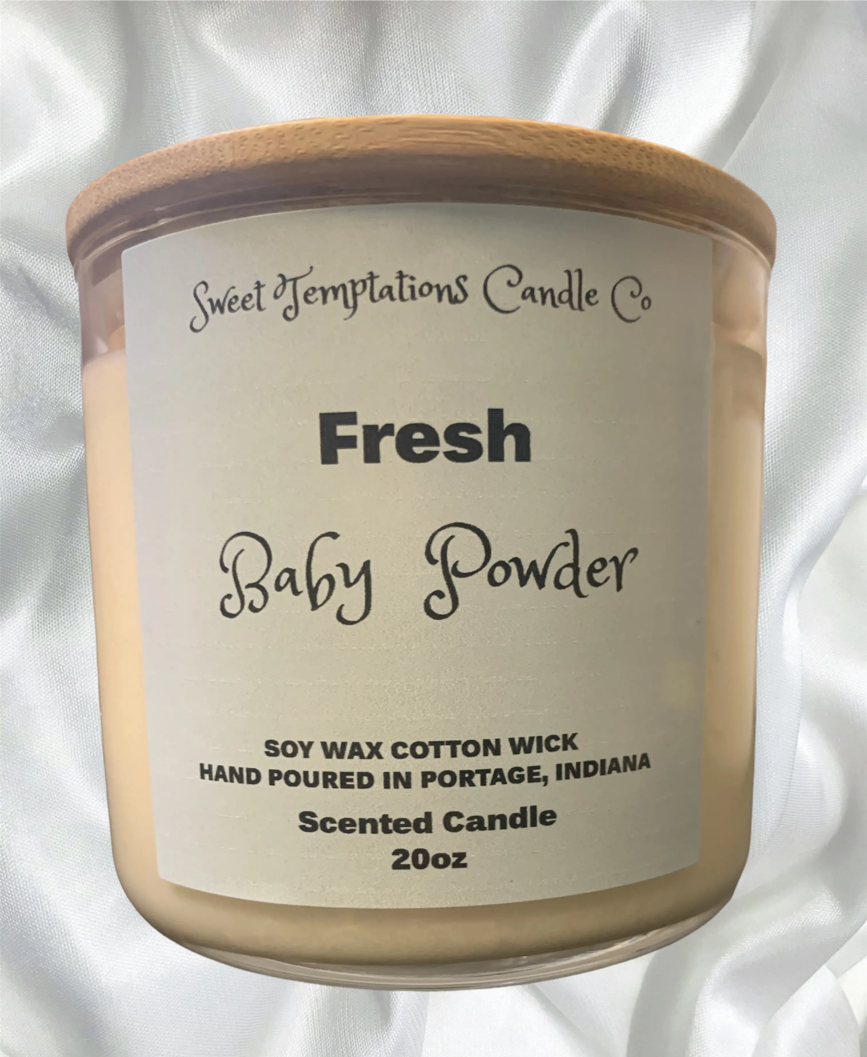 BABY POWDER SCENTED SOY CANDLE Aroma Decor Room Freshener Decoration