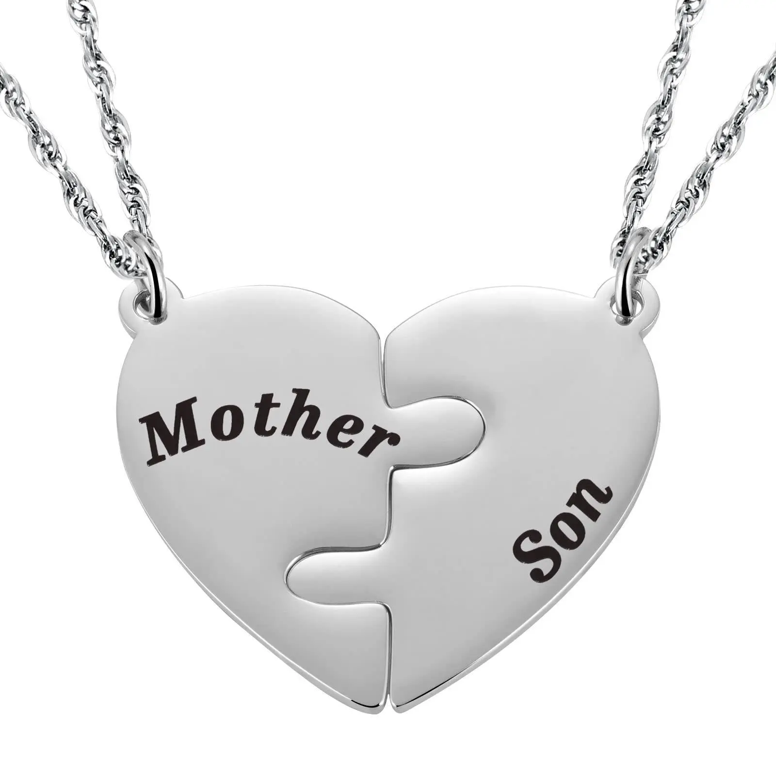 New Love Puzzle Necklace | Gift for Family | Parent-Child Gift | Anniversary Gift | Graduation Gift | Waterproof & Corrosion-Resistant Material