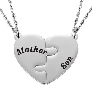 New Love Puzzle Necklace | Gift for Family | Parent-Child Gift | Anniversary Gift | Graduation Gift | Waterproof & Corrosion-Resistant Material