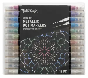 Brea Reese Dual Tip Markers 12pc - Dot Metallic