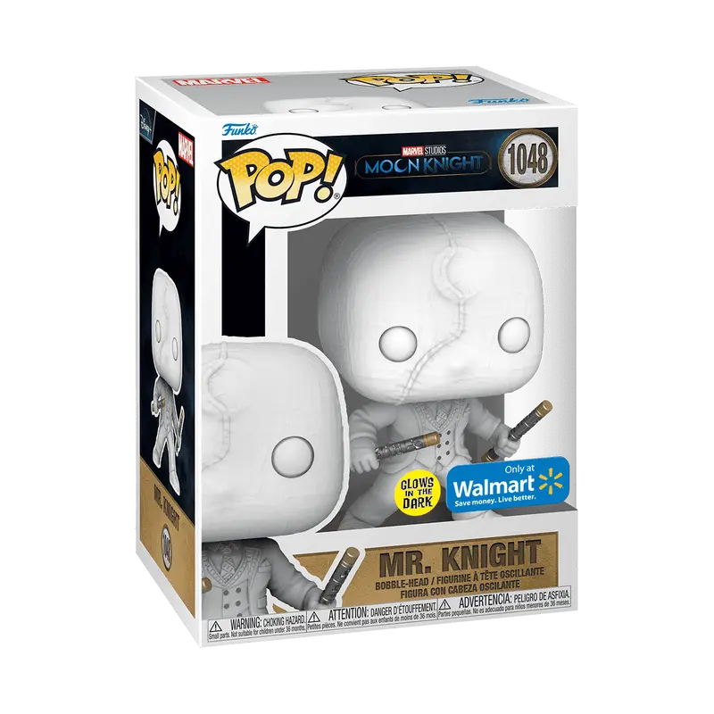 Funko Pop! Marvel - Mr. Knight (Glow) #1048 Exclusive (Sticker may vary) Collectible Pop Vinyl Figure