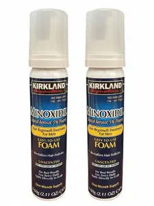 Kirkland Minoxidil 5% Foam for Men | 2-Month Hair Regrowth