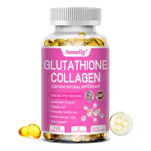 Soomiig Glutathione Collagen Health Supplement - Supports Smooth Hair and Healthy Skin -120 Capsules