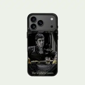 Tony Montana Phone Case, Scar Face Slim Phone Case, The World Is Your Movie, Gift for iPhone 17,16,15,14,13,12,11,Pro,Max,Plus Phone Cover