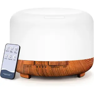 500ML Essential Oil Diffuser - Humidifier with Remote Control, Aromatherapy for Large Rooms & Home